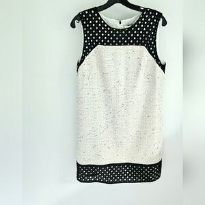 Ann Taylor Linen Look Eyelet Shift Dress NWT